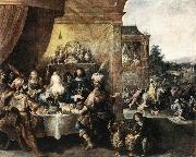 FRANCKEN, Ambrosius Feast of Esther dfh Germany oil painting reproduction